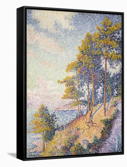 Saint Tropez, the Coastal Path, 1902-Paul Signac-Framed Stretched Canvas