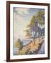 Saint Tropez, the Coastal Path, 1902-Paul Signac-Framed Giclee Print