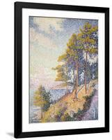 Saint Tropez, the Coastal Path, 1902-Paul Signac-Framed Giclee Print