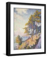 Saint Tropez, the Coastal Path, 1902-Paul Signac-Framed Giclee Print