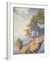 Saint Tropez, the Coastal Path, 1902-Paul Signac-Framed Giclee Print