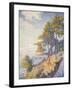 Saint Tropez, the Coastal Path, 1902-Paul Signac-Framed Giclee Print