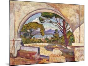 Saint Tropez, Vue de la Chapelle St. Anne-Theo Rysselberghe-Mounted Giclee Print