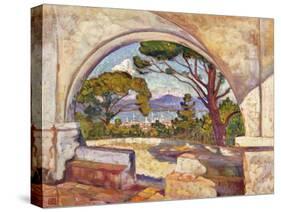 Saint Tropez, Vue de la Chapelle St. Anne-Theo Rysselberghe-Stretched Canvas