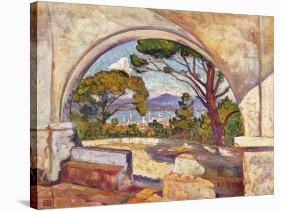 Saint Tropez, Vue de la Chapelle St. Anne-Theo Rysselberghe-Stretched Canvas