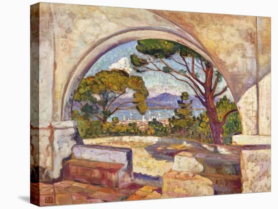 Saint Tropez, Vue de la Chapelle St. Anne-Theo Rysselberghe-Stretched Canvas