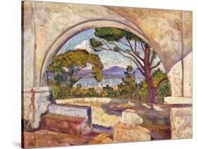 Saint Tropez, Vue de la Chapelle St. Anne-Theo Rysselberghe-Stretched Canvas