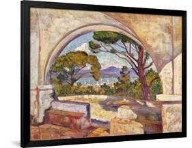 Saint Tropez, Vue de la Chapelle St. Anne-Theo Rysselberghe-Framed Giclee Print