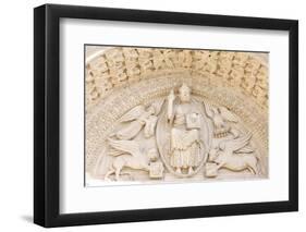 Saint-Trophime church tympanum, Arles, Bouches-du-Rhone, France-Godong-Framed Photographic Print