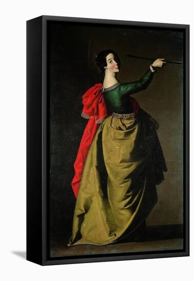 Saint Ursula, 1635-1640-Francisco de Zurbarán-Framed Stretched Canvas