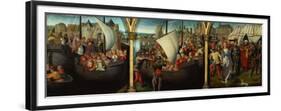 Saint Ursula Shrine, Upon Her Return from a Pilgrimage to Rome, Accompanied by Her 11,000 Virgins-Hans Memling-Framed Giclee Print