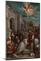 Saint Valentine Baptizing Saint Lucilla, 1575-Jacopo Bassano-Mounted Giclee Print