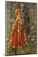 Saint Valentine Depicted Here as Boy Bishop-Eleanor Fortescue Brickdale-Mounted Photographic Print