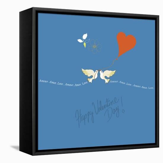 Saint Valentine-Anne Cote-Framed Stretched Canvas