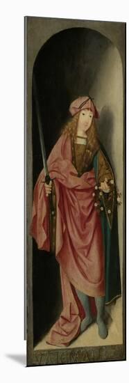 Saint Valerian, Left Wing of a Triptych Attributed to Master of the Brunswick Diptych, c.1490-1500-Saint Valerian-Mounted Giclee Print