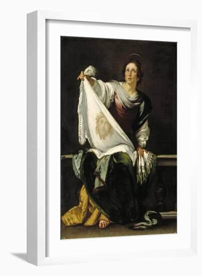 Saint Veronica, 1620-1625-Bernardo Strozzi-Framed Giclee Print