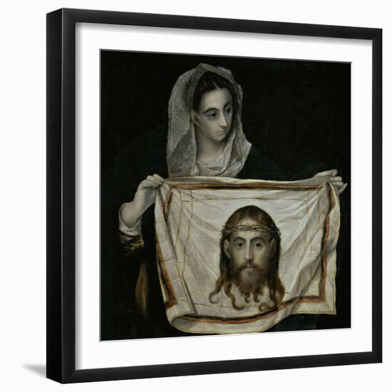 Saint Veronica with the Sudarium-El Greco-Framed Giclee Print