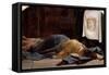 Saint Veronica-Hippolyte Delaroche-Framed Stretched Canvas