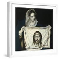 Saint Veronica-El Greco-Framed Giclee Print