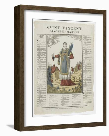 Saint Vincent diacre et martyr-null-Framed Giclee Print