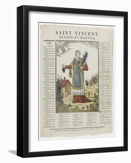 Saint Vincent diacre et martyr-null-Framed Giclee Print
