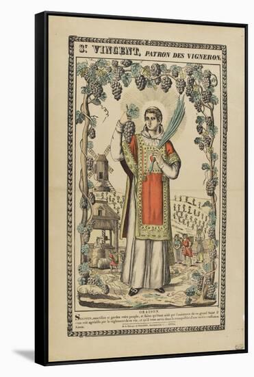 Saint Vincent, patron des vignerons-null-Framed Stretched Canvas