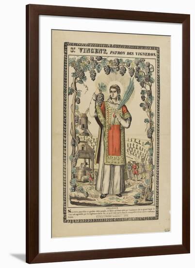 Saint Vincent, patron des vignerons-null-Framed Giclee Print