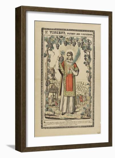 Saint Vincent, patron des vignerons-null-Framed Giclee Print