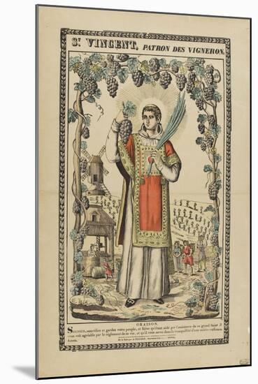 Saint Vincent, patron des vignerons-null-Mounted Giclee Print