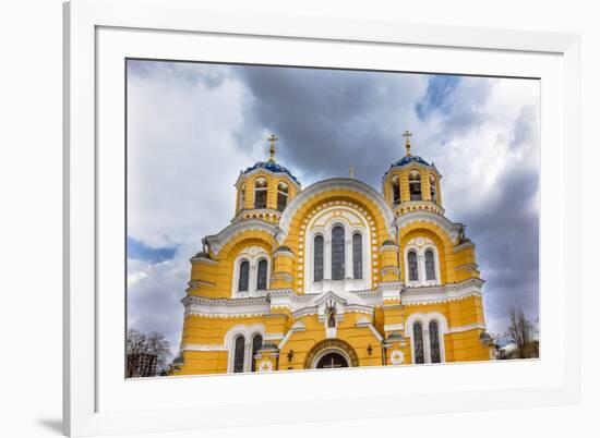 Saint Volodymyr's Cathedral, Kiev, Ukraine. Saint Volodymyr's was built between 1882 and 1896.-William Perry-Framed Photographic Print