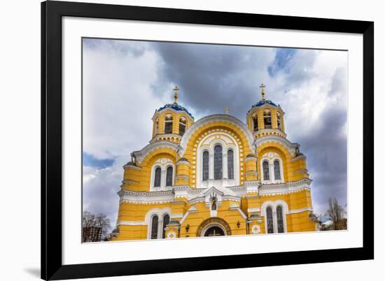 Saint Volodymyr's Cathedral, Kiev, Ukraine. Saint Volodymyr's was built between 1882 and 1896.-William Perry-Framed Photographic Print