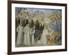 Saint Writing Inspired by Holy Virgin, Detail from Predella of St Galgano Altarpiece, Circa 1470-Giovanni di Paolo-Framed Giclee Print