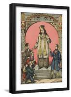 Saint Yves de Tréguier, patron des avocats-null-Framed Giclee Print