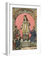 Saint Yves de Tréguier, patron des avocats-null-Framed Giclee Print