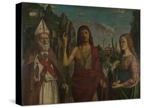 Saint Zeno, Saint John the Baptist and a Female Martyr, C. 1495-Bartolomeo Montagna-Stretched Canvas