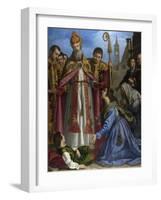 Saint Zenobius Revives a Dead Boy, C. 1615-Giovanni Bilivert-Framed Giclee Print