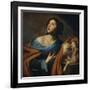 Sainte Agnes (Agnes De Rome, 290-303) - Peinture De Massimo Stanzione (Vers 1585-Vers 1658) - 1635--Massimo Stanzione-Framed Giclee Print