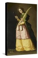 Sainte Apolline-Francisco de Zurbarán-Stretched Canvas