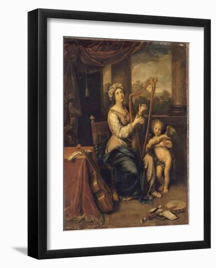 Sainte Cécile chantant les louanges du Seigneur-Pierre Mignard-Framed Giclee Print