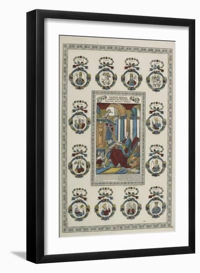 Sainte Cécile, patronne des musiciens-null-Framed Giclee Print