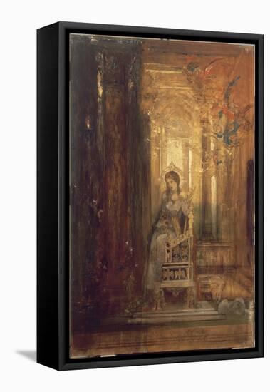 Sainte Cécile-Gustave Moreau-Framed Stretched Canvas