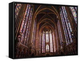 Sainte Chapelle Paris France-null-Framed Stretched Canvas