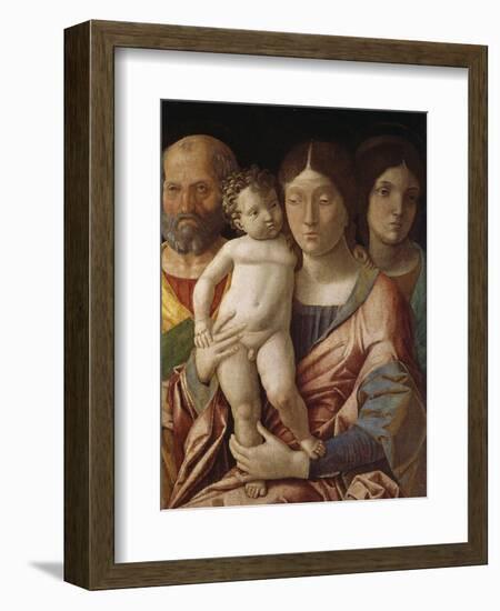 Sainte famille avec une sainte-Andrea Mantegna-Framed Giclee Print