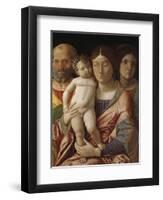 Sainte famille avec une sainte-Andrea Mantegna-Framed Giclee Print