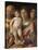 Sainte famille avec une sainte-Andrea Mantegna-Stretched Canvas