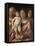 Sainte famille avec une sainte-Andrea Mantegna-Framed Stretched Canvas