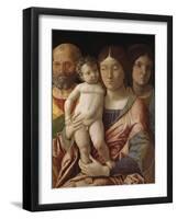 Sainte famille avec une sainte-Andrea Mantegna-Framed Giclee Print