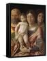 Sainte famille avec une sainte-Andrea Mantegna-Framed Stretched Canvas