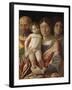 Sainte famille avec une sainte-Andrea Mantegna-Framed Giclee Print