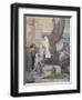 Sainte Geneviève ravitaille Paris assiégé par les Huns d'Attila-Pierre Puvis de Chavannes-Framed Giclee Print